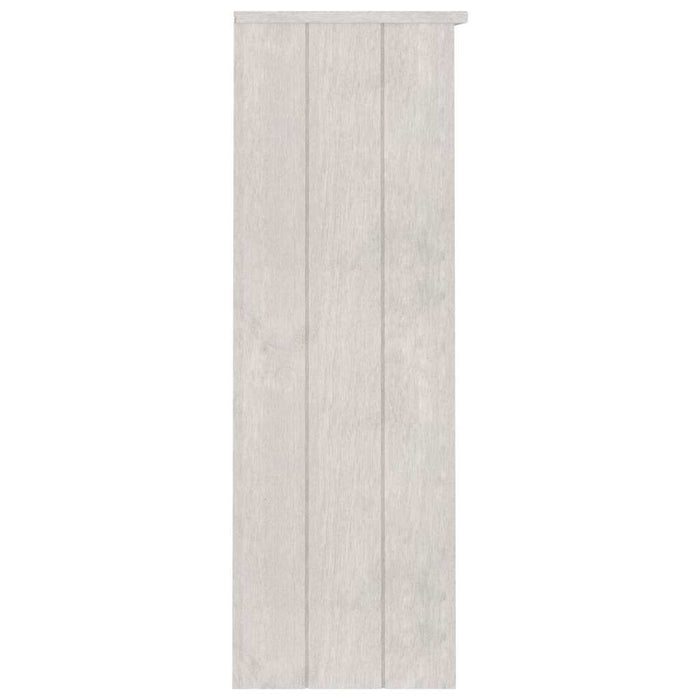 Piano Credenza HAMAR Bianco 85x35x100 cm Legno Massello di Pino 340509