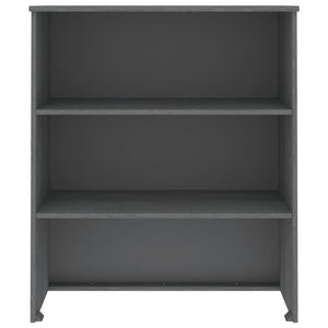 Scaffale Superiore per Credenza Grigio Scuro 85x35x100 cm Pino cod mxl 18341