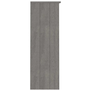 Piano Credenza HAMAR Grigio Chiaro 85x35x100 cm Legno di Pino 340511