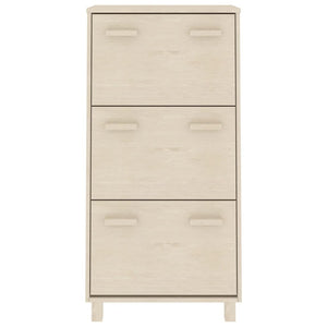 Scarpiera HAMAR ambra 59,5x35x117 cm in Legno Massello di Pino 340512
