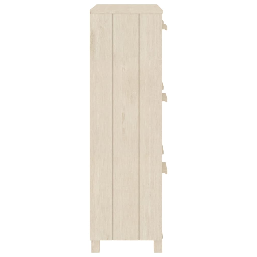 Scarpiera HAMAR ambra 59,5x35x117 cm in Legno Massello di Pino 340512