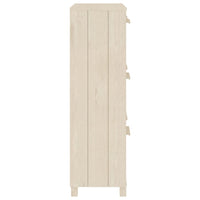 Scarpiera HAMAR ambra 59,5x35x117 cm in Legno Massello di Pino 340512