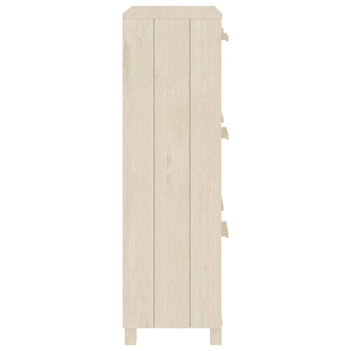Scarpiera HAMAR ambra 59,5x35x117 cm in Legno Massello di Pino 340512