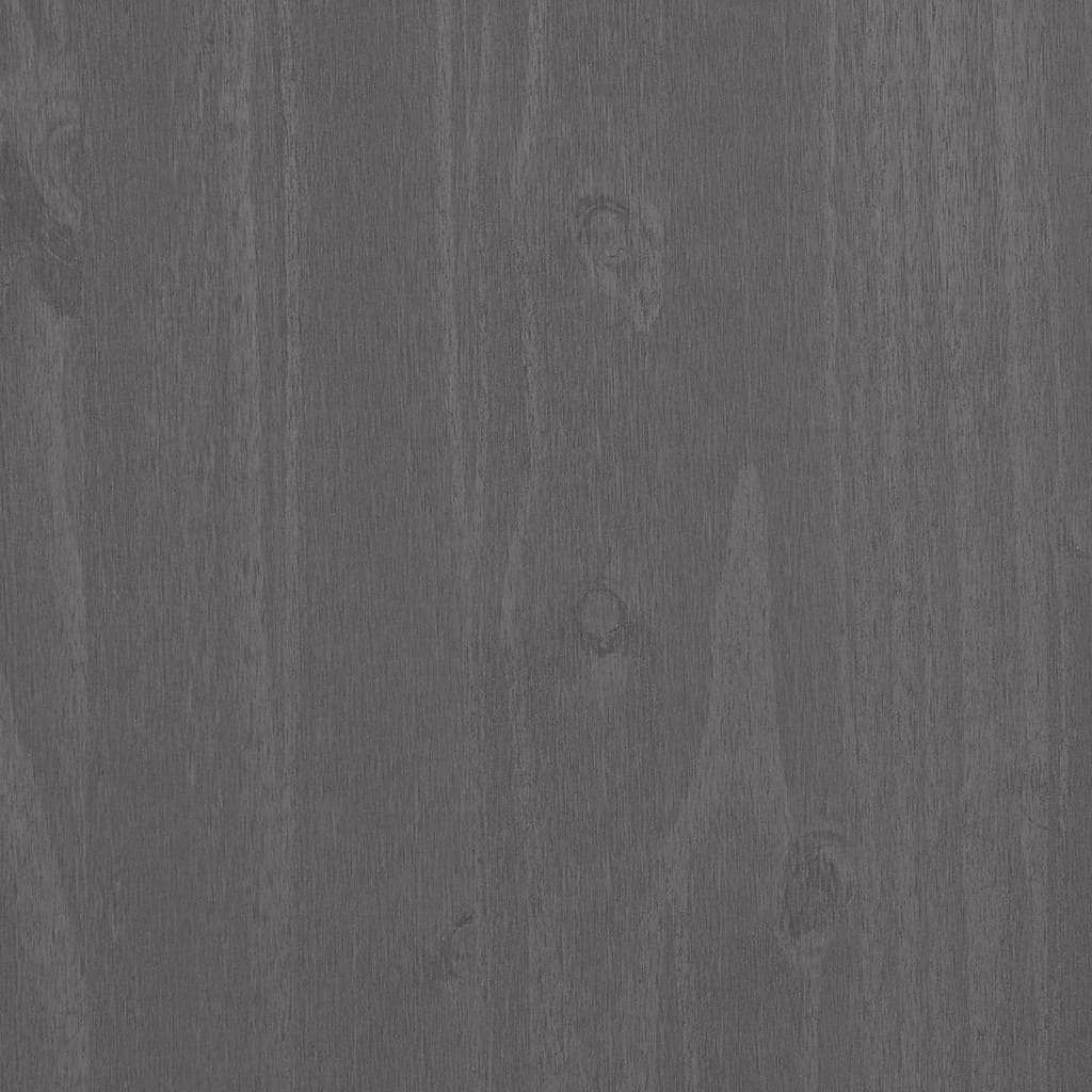 Scarpiera Grigio Chiaro 59,5x35x117 cm Legno Massello di Pino