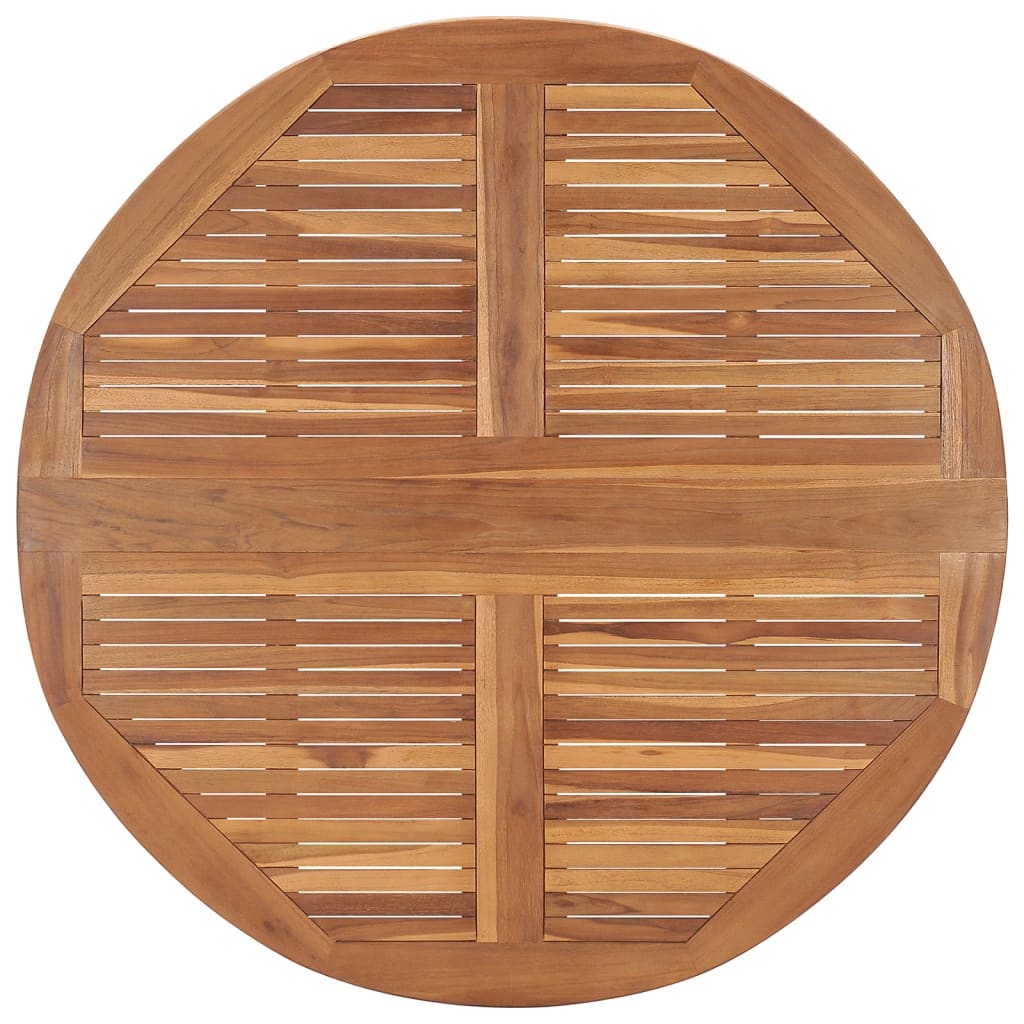 Set da Pranzo Pieghevole per Esterni 5pz Legno Massello di Teak cod mxl 48220