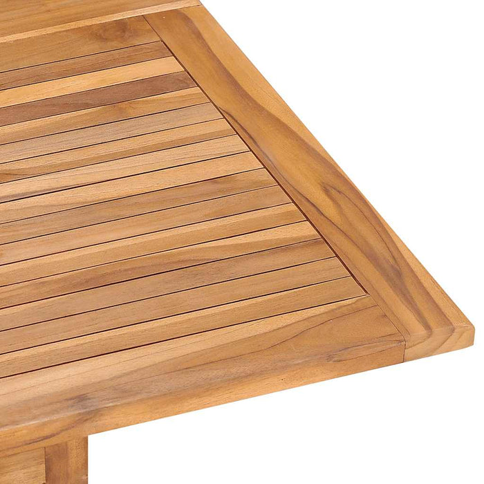 Set da Pranzo Pieghevole per Esterni 5pz Legno Massello di Teak 3096576