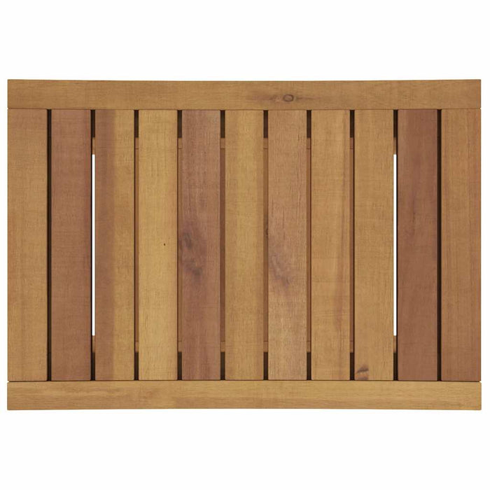 Tavolino da Bagno 50x35x45 cm in Legno Massello di Teak 340748