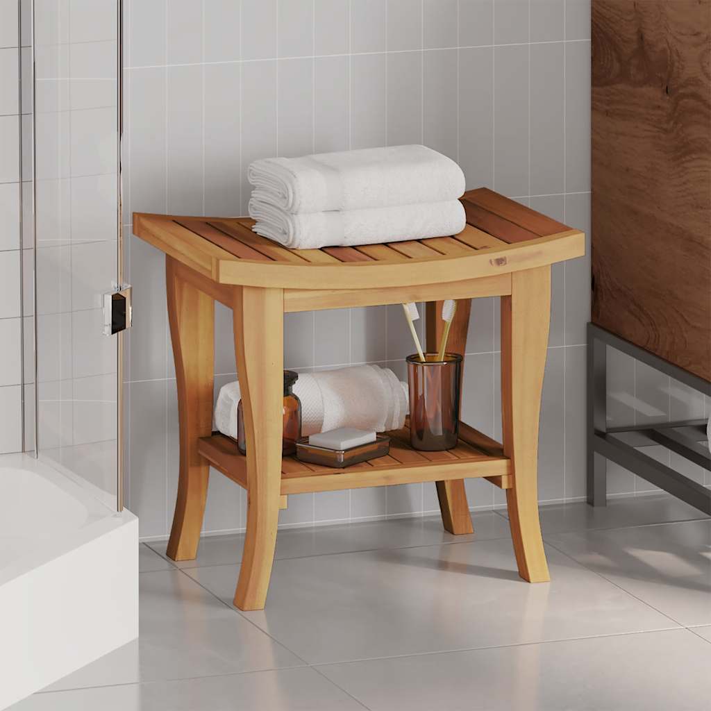Tavolino da Bagno 50x35x45 cm in Legno Massello di Teak 340748