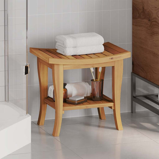 Tavolino da Bagno 50x35x45 cm in Legno Massello di Teak 340748
