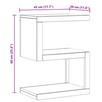 Tavolino 45x30x60 cm in Legno Massello di Teak 340749