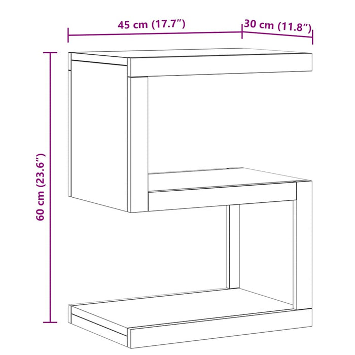 Tavolino 45x30x60 cm in Legno Massello di Teak 340749