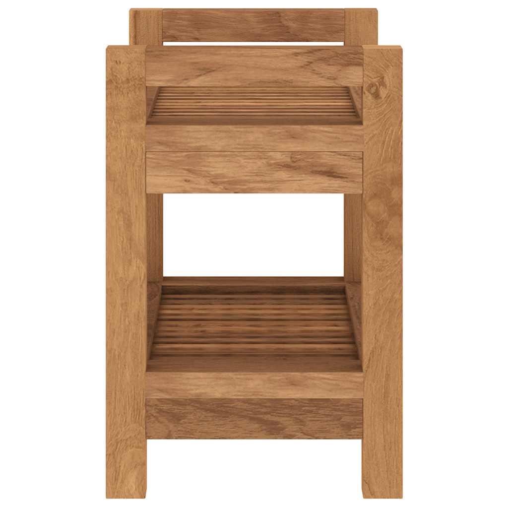 Tavolino da Bagno 45x30x45 cm in Legno Massello di Teak 340753