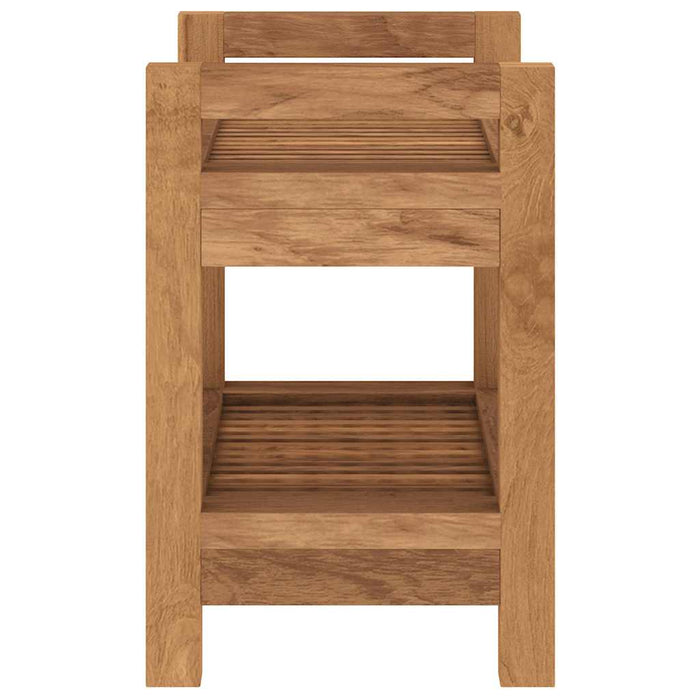 Tavolino da Bagno 45x30x45 cm in Legno Massello di Teak 340753