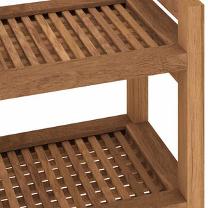 Tavolino da Bagno 45x30x45 cm in Legno Massello di Teak 340753