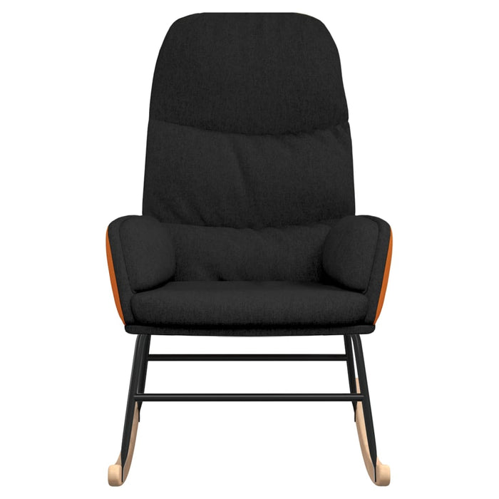 Sedia a Dondolo Nera in Tessuto 341048