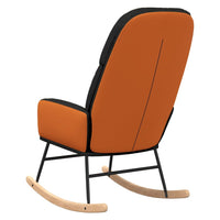 Sedia a Dondolo Nera in Tessuto 341048