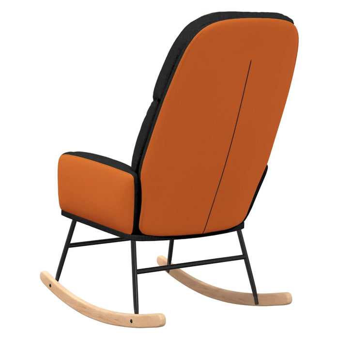 Sedia a Dondolo Nera in Tessuto 341048