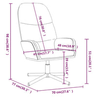 Poltrona Relax Marrone in Similpelle 341055