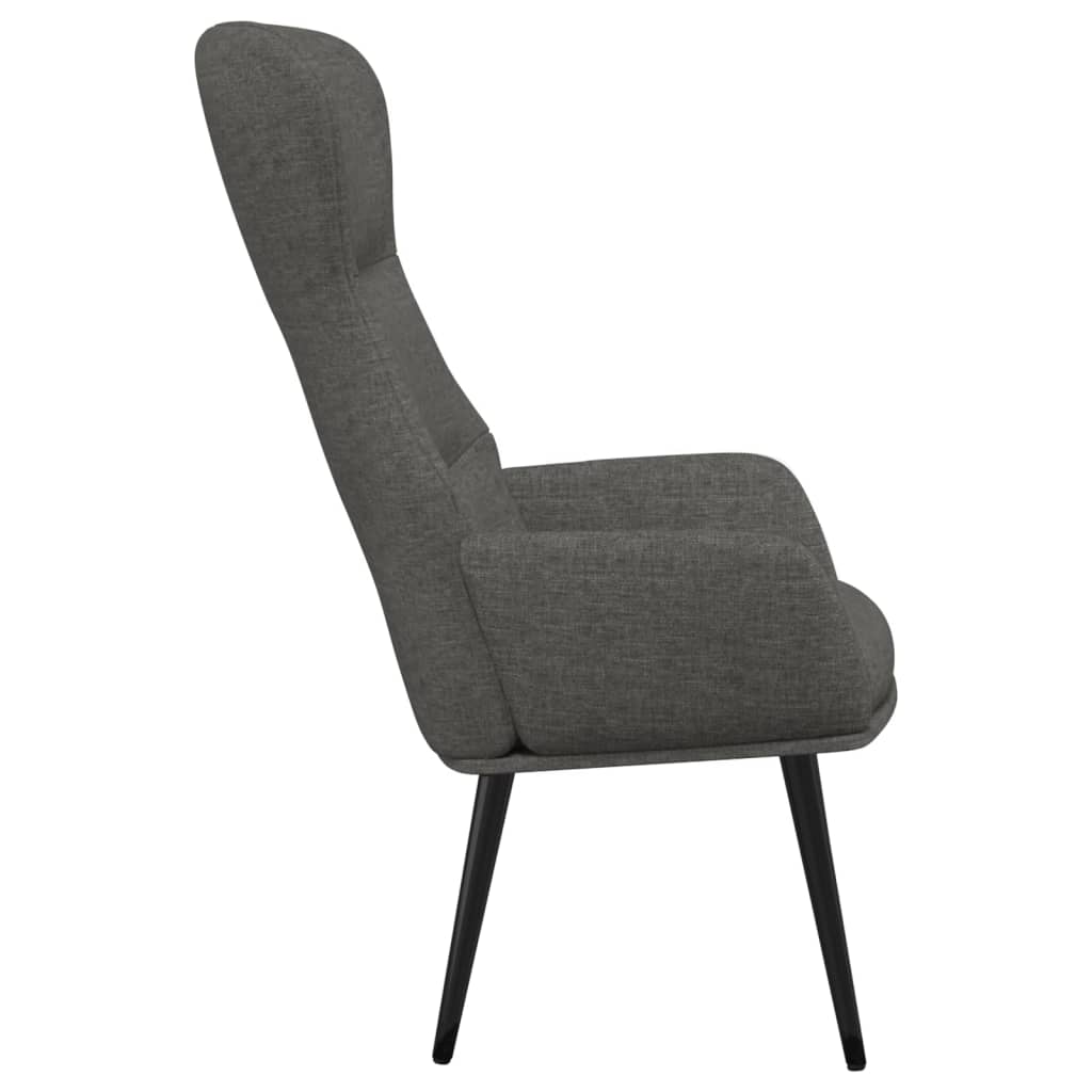Sedia Relax Grigio Scuro in Tessuto 341072