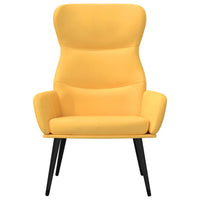 Sedia Relax Giallo Senape in Tessuto 341078