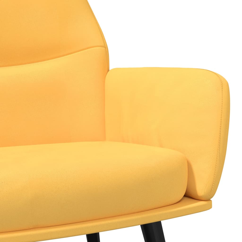 Sedia Relax Giallo Senape in Tessuto 341078