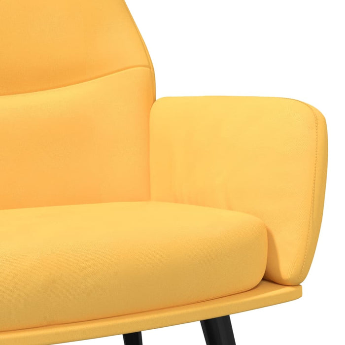 Sedia Relax Giallo Senape in Tessuto 341078