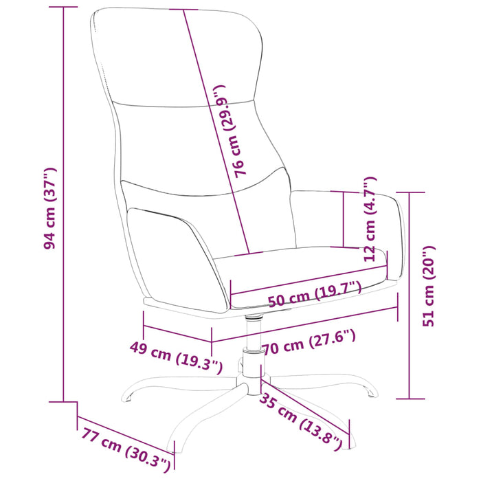 Sedia Relax Grigio Chiaro in Tessuto cod mxl 14917