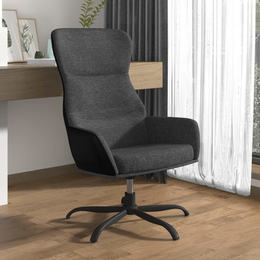 Sedia Relax Grigio Scuro in Tessuto 341092