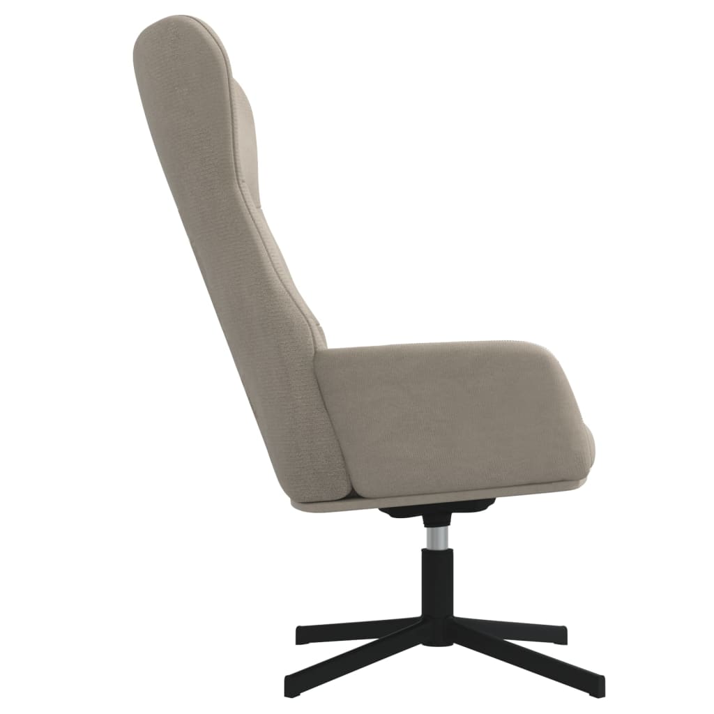 Sedia Relax Grigio Chiaro in Velluto 341108