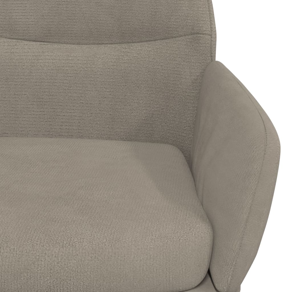 Sedia Relax Grigio Chiaro in Velluto 341108