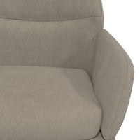 Sedia Relax Grigio Chiaro in Velluto 341108