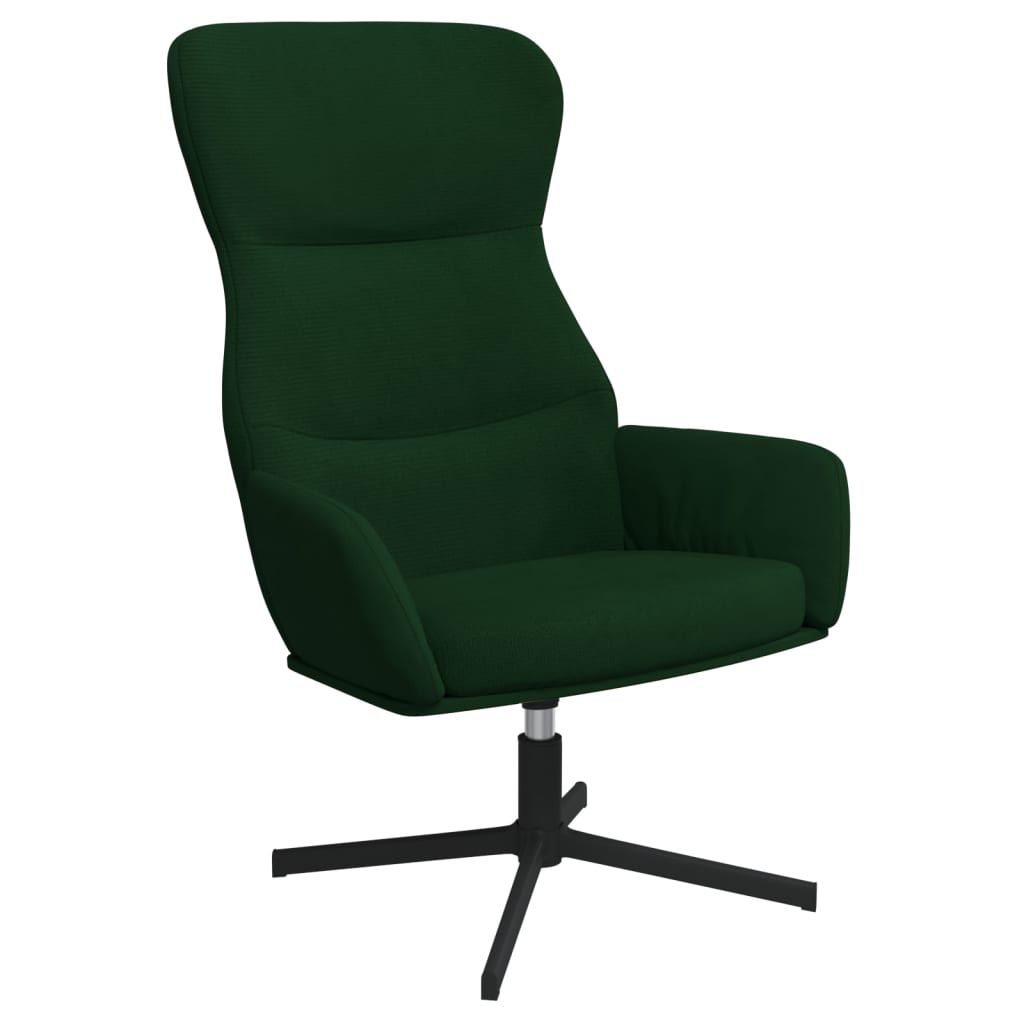 Sedia Relax Verde Scuro in Velluto 341110