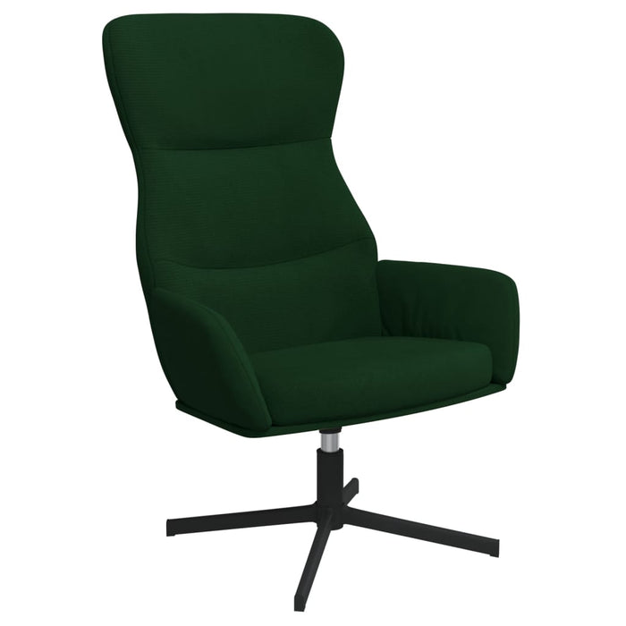 Sedia Relax Verde Scuro in Velluto 341110