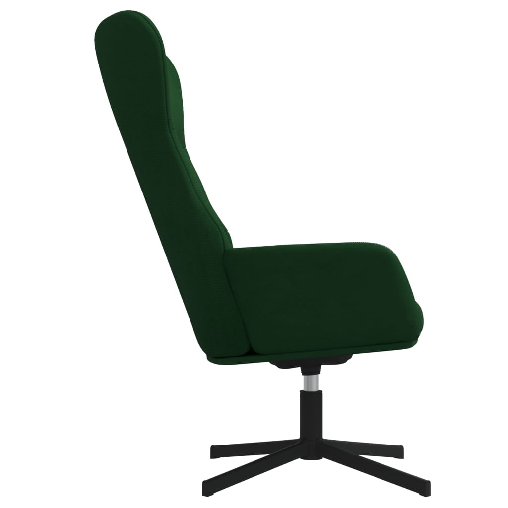 Sedia Relax Verde Scuro in Velluto 341110
