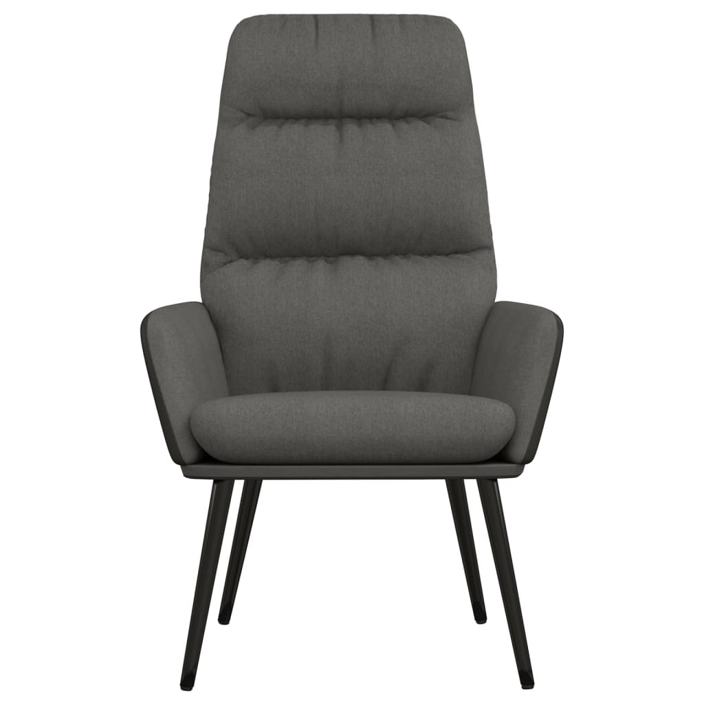 Sedia Relax Grigio Scuro in Tessuto 341120