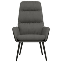 Sedia Relax Grigio Scuro in Tessuto 341120