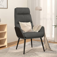 Sedia Relax Grigio Scuro in Tessuto 341120