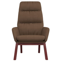 Sedia Relax Marrone in Tessuto 341162