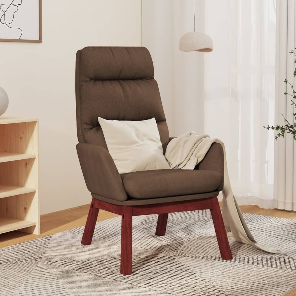 Sedia Relax Marrone in Tessuto 341162