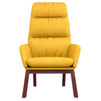 Sedia Relax Giallo Senape in Tessuto 341166