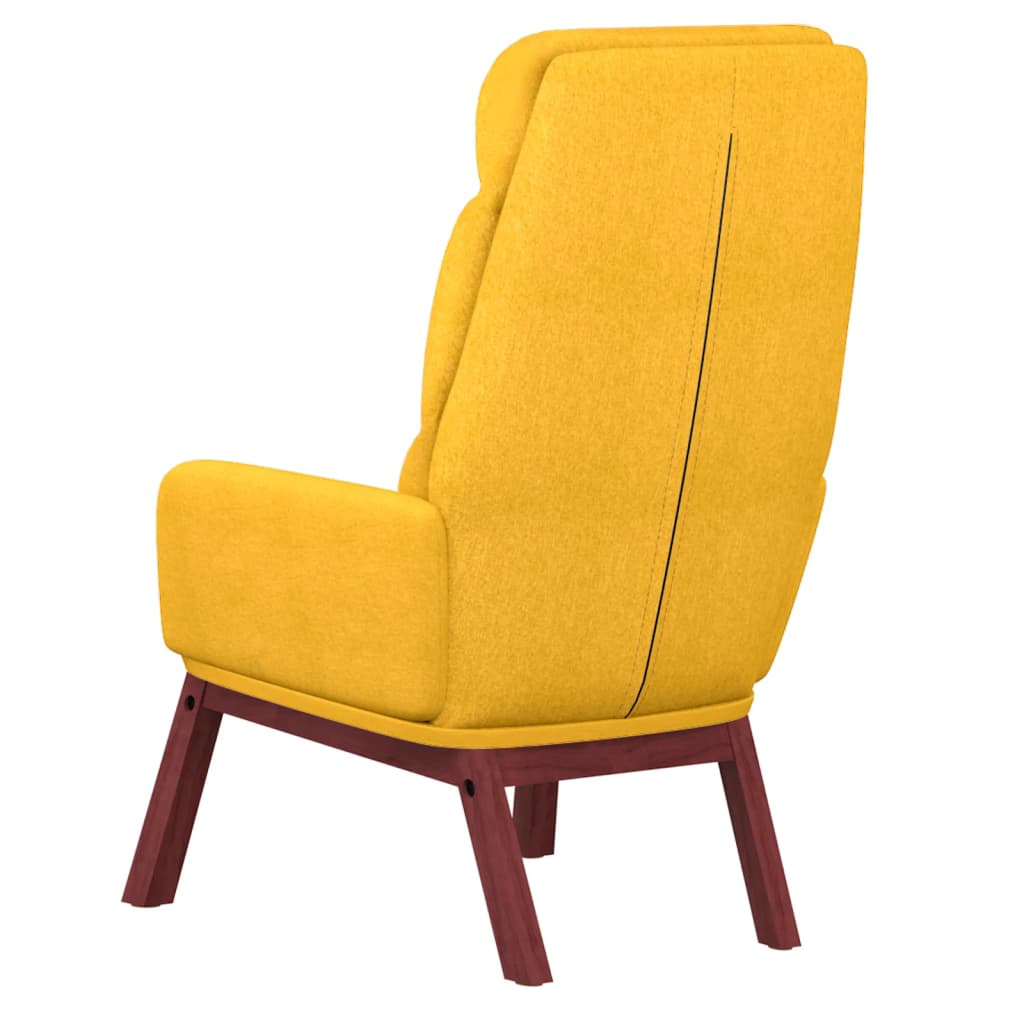 Sedia Relax Giallo Senape in Tessuto 341166