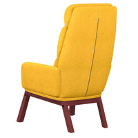 Sedia Relax Giallo Senape in Tessuto 341166