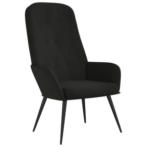 Sedia Relax Nero in Velluto 341200
