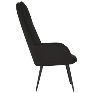 Sedia Relax Nero in Velluto 341200