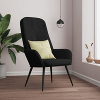 Sedia Relax Nero in Velluto 341200