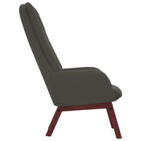 Sedia Relax Grigio Scuro in Velluto 341219
