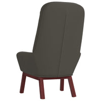 Sedia Relax Grigio Scuro in Velluto 341219