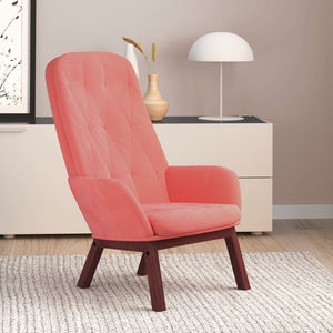 Sedia Relax Rosa in Velluto 341222