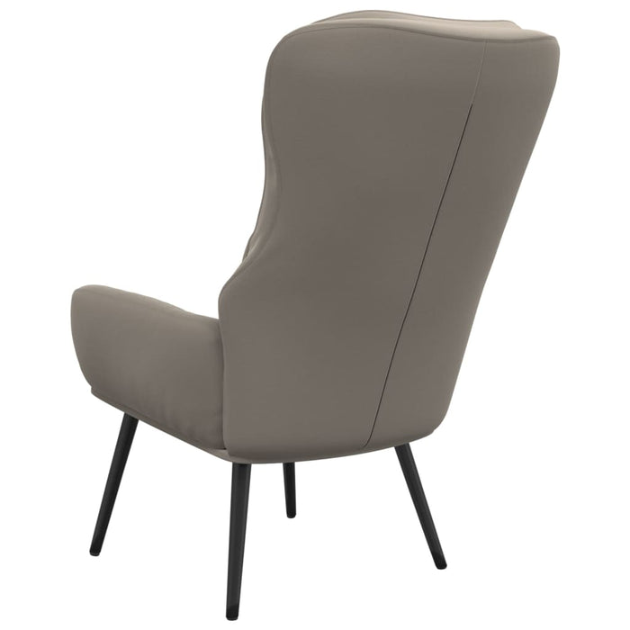 Sedia Relax Grigio Chiaro in Velluto 341229
