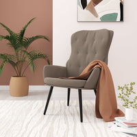 Sedia Relax Grigio Chiaro in Velluto 341229